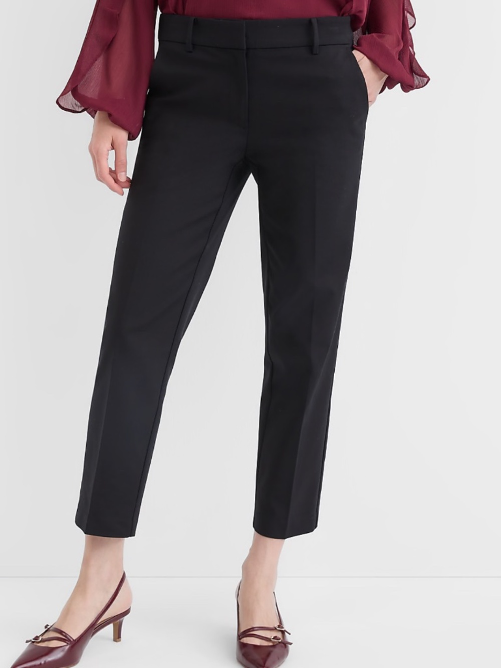 Loft Black Riviera Slim Pants Size 12